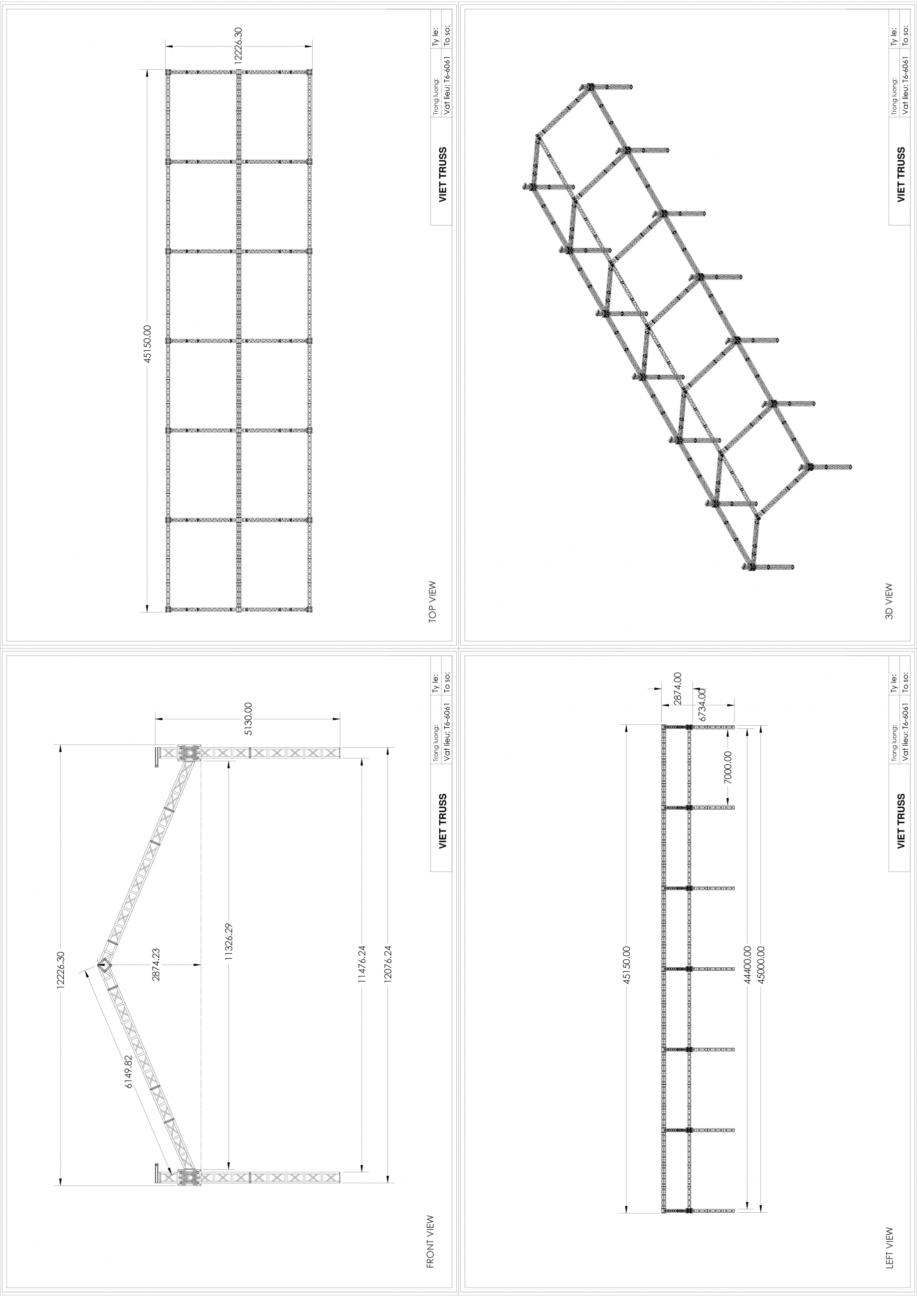 Nhà bạt ngang 12m 6 gian 7m