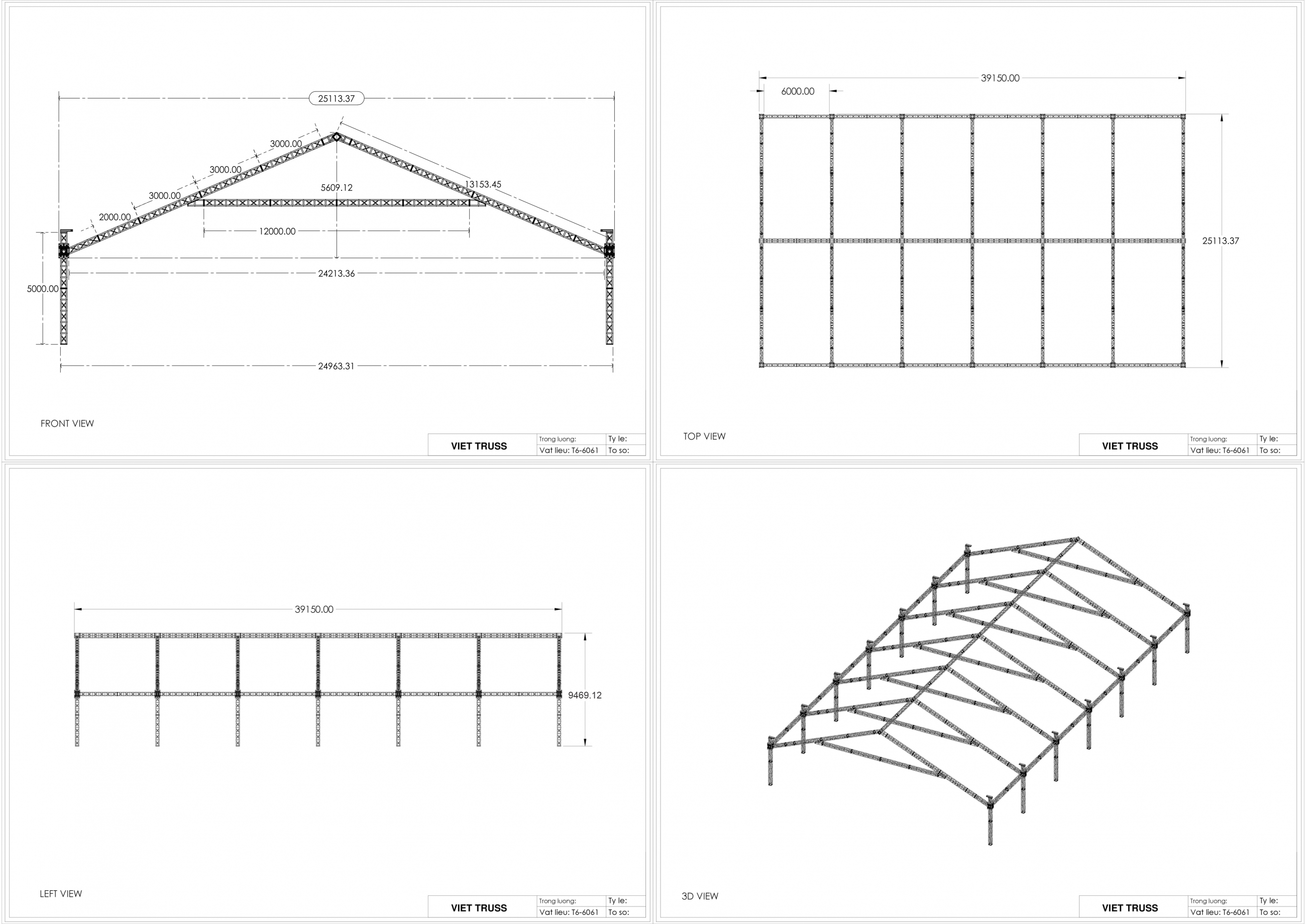 Nhà Bạt Ngang 25m 6 Gian 6m