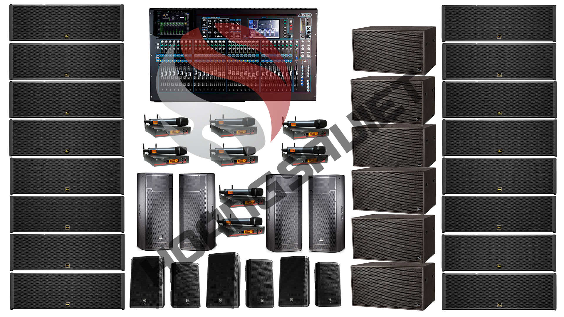 Bộ âm thanh nâng cao phục vụ 3000-3500 khách Bộ âm thanh nâng cao phục vụ 3000-3500 khách