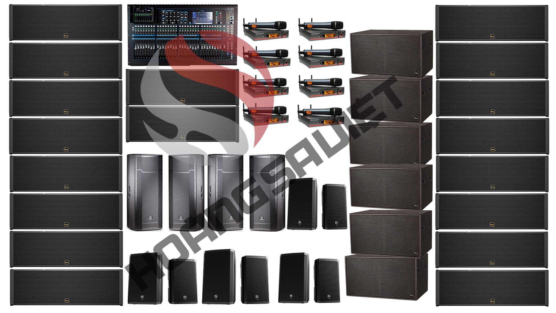 Âm thanh nâng cao phục vụ từ 3500-4000 khách Âm thanh nâng cao phục vụ từ 3500-4000 khách
