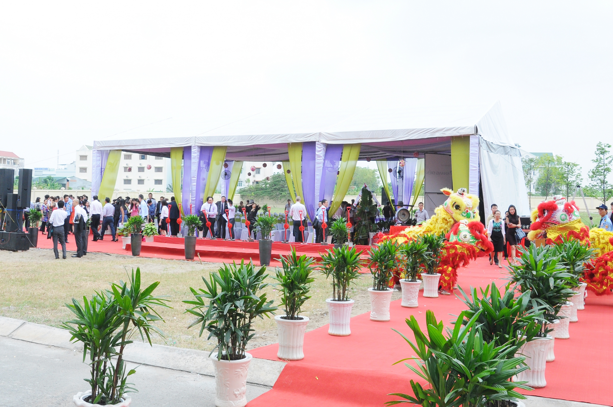 Overall a ground-breaking ceremony