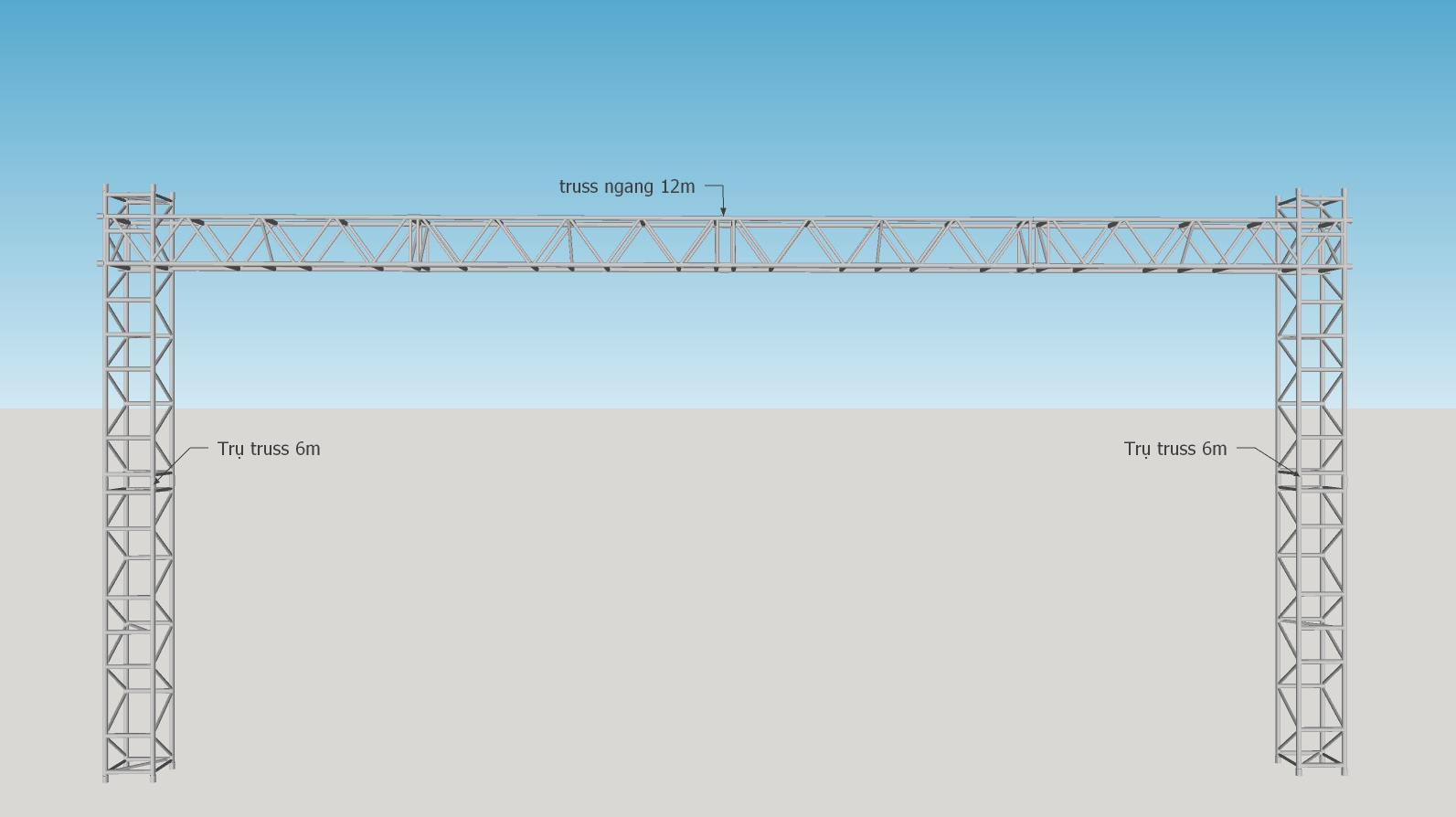 Hệ khung truss treo đèn 