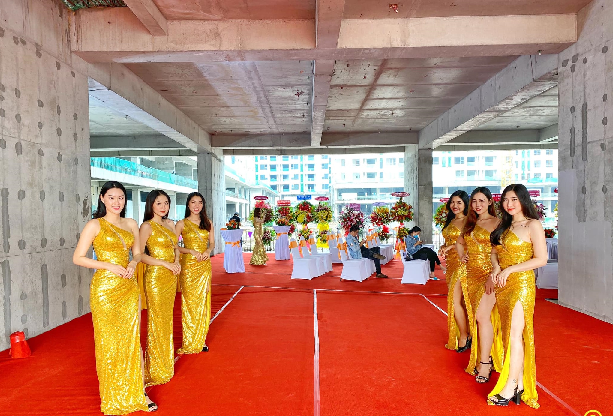 PG welcomes guests in the event