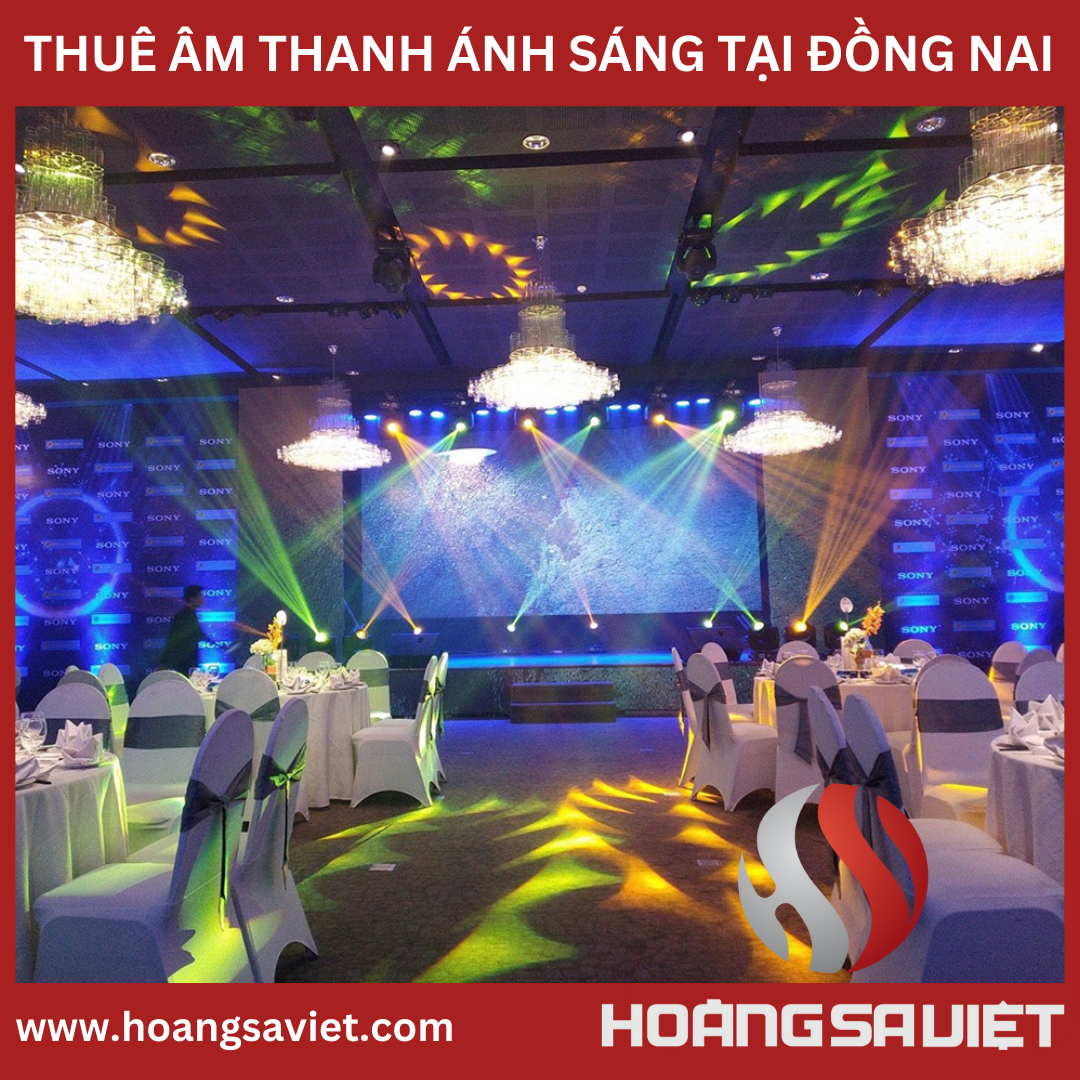 Hệ thống ánh sáng cho lễ ra mắt sản phẩm mới (Nguồn : Hoàng Sa Việt)