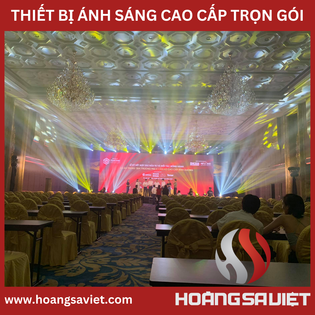 Hệ thống ánh sáng do công ty Hoàng Sa Việt thực hiện tại khách sạn Time Square