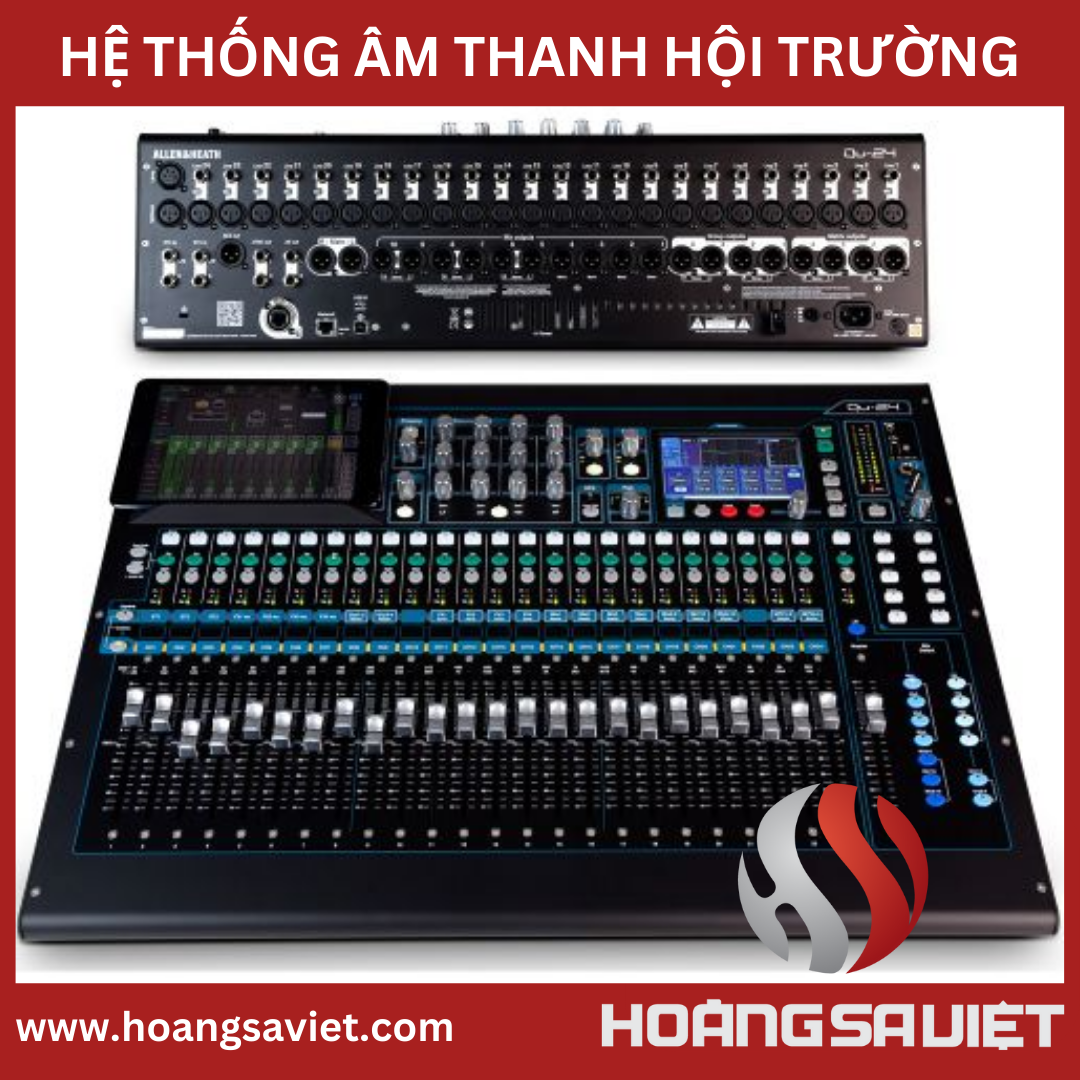 Hình ảnh mixer Allen Heath Qu24 rất phổ biến trên thị trường ( Nguồn Hoàng Sa Việt)