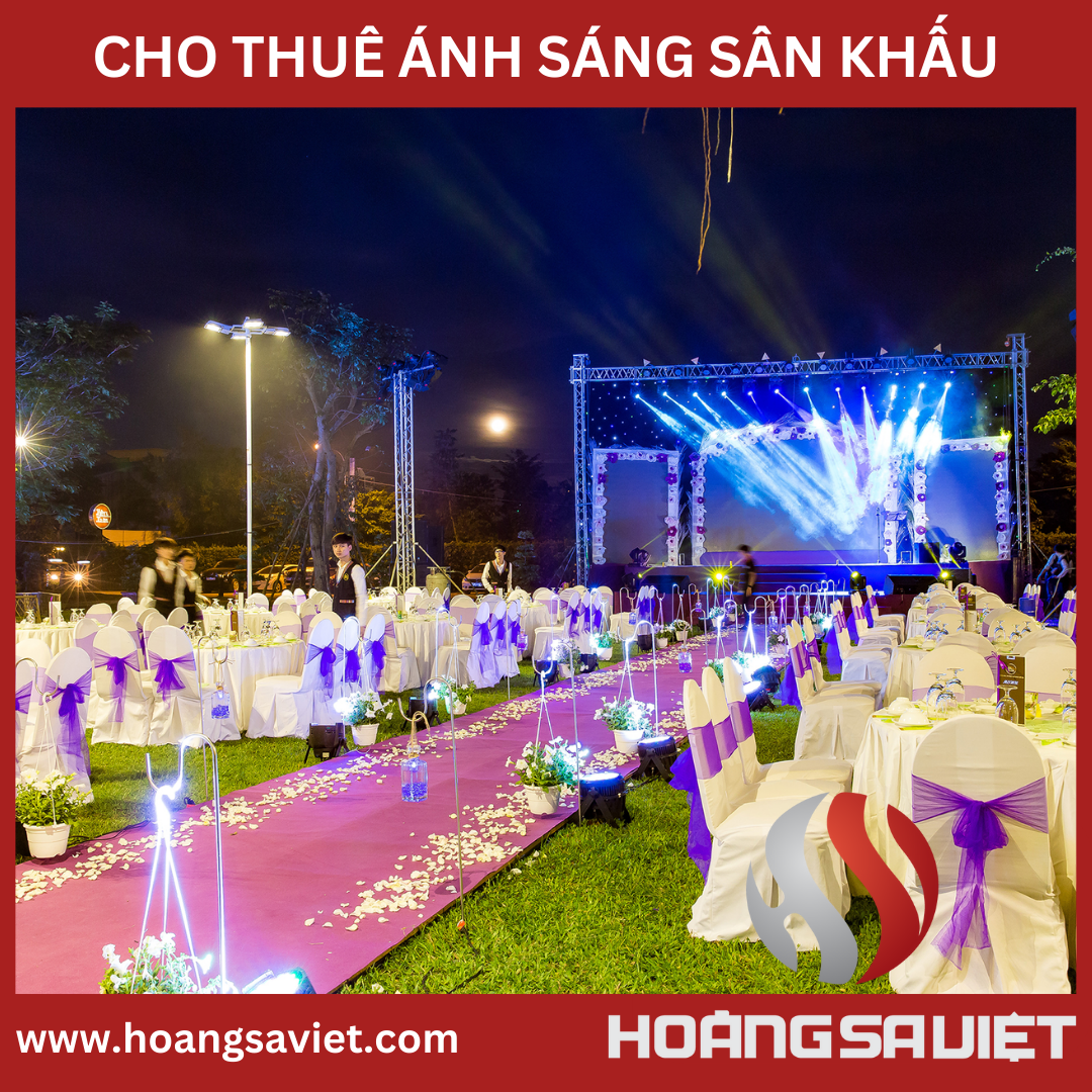 cho thuê ánh sáng sự kiện tiệc cưới