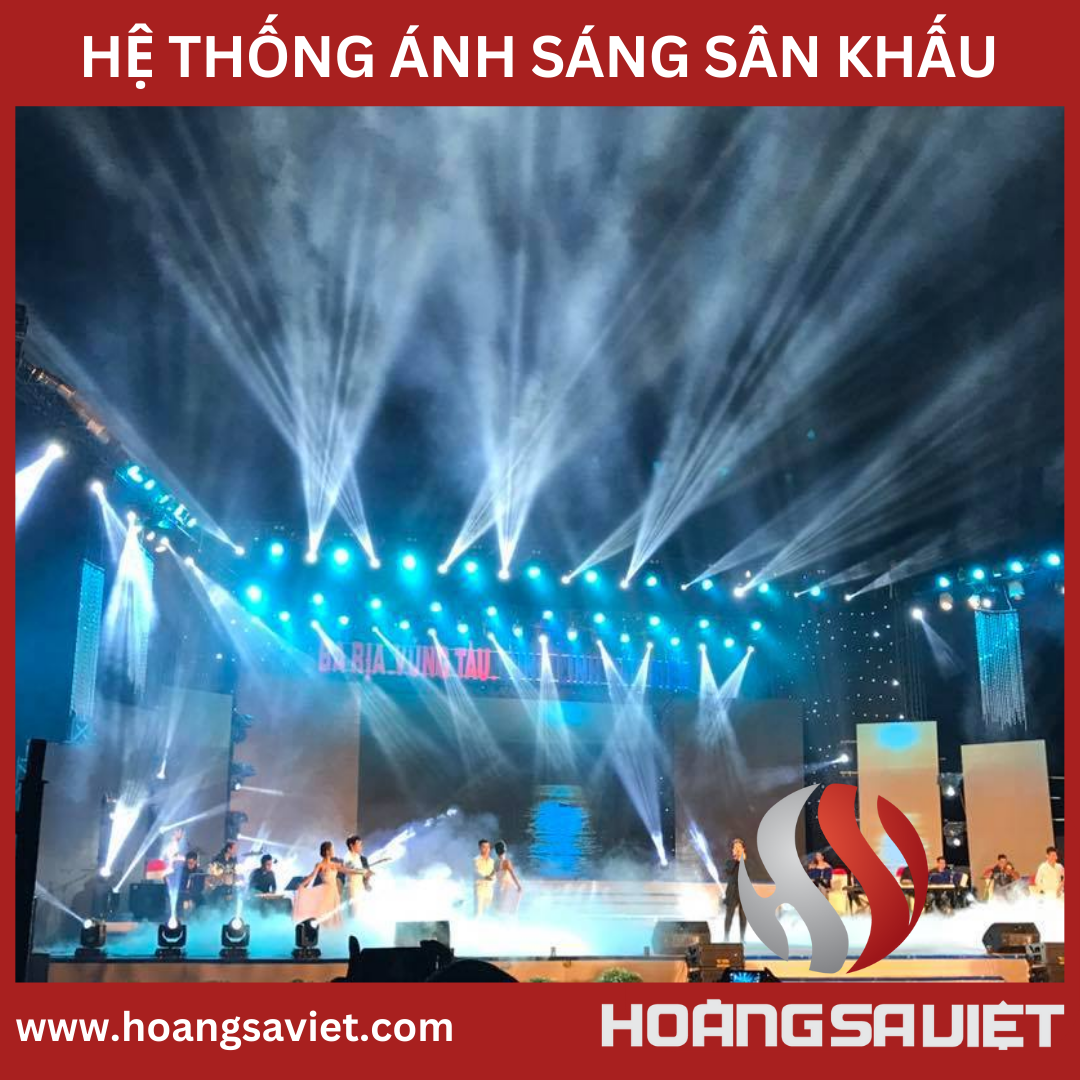 gian hàng triển lãm thiết bị ánh sáng sân khấu