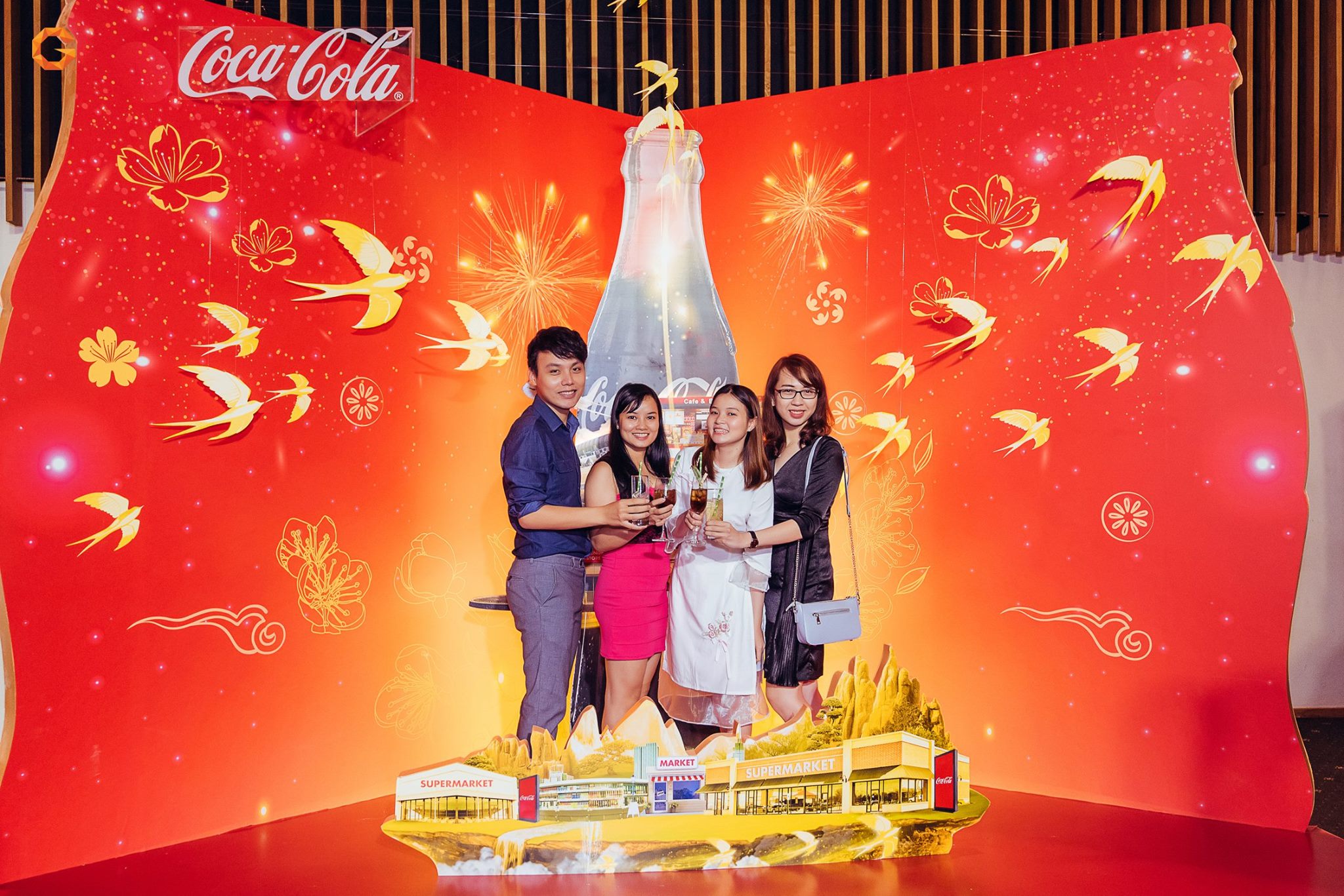 Backdrop Year End Party Coca Cola Backdrop Year End Party Coca Cola