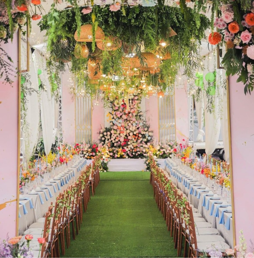 trang trí cổng hoa lễ cưới