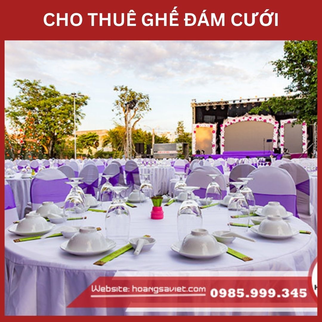 Cho thuê bàn ghế đám cưới sang trọng