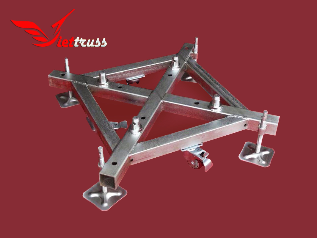 đế trụ truss có bánh xe cho nhà bạt đế trụ truss có bánh xe cho nhà bạt