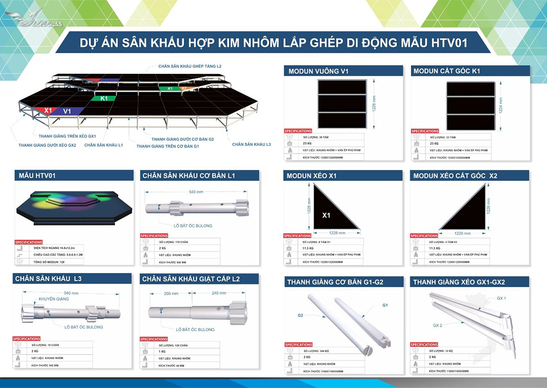 Bản thiết kế mẫu sân khấu HTV03 do Viettruss thành viên của Hoàng Sa Việt sản xuất Bản thiết kế mẫu sân khấu HTV03 do Viettruss thành viên của Hoàng Sa Việt sản xuất