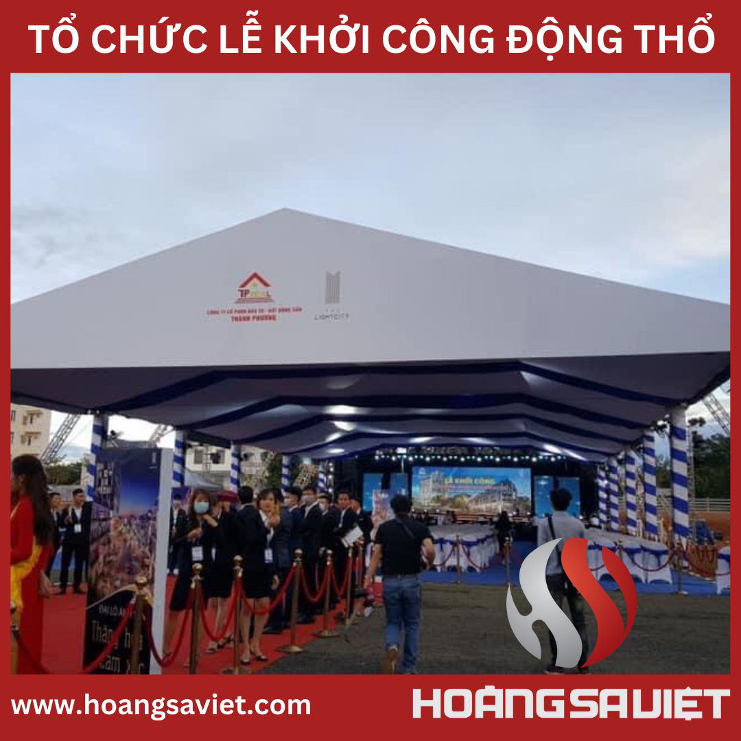 Nhà bạt tổ chức lễ khởi công Nhà bạt tổ chức lễ khởi công