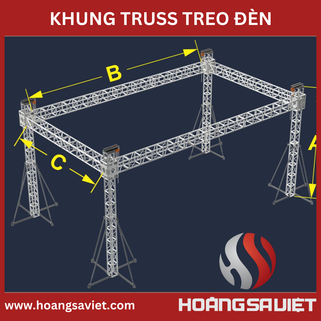 Hệ khung truss U/V dùng để treo đèn 