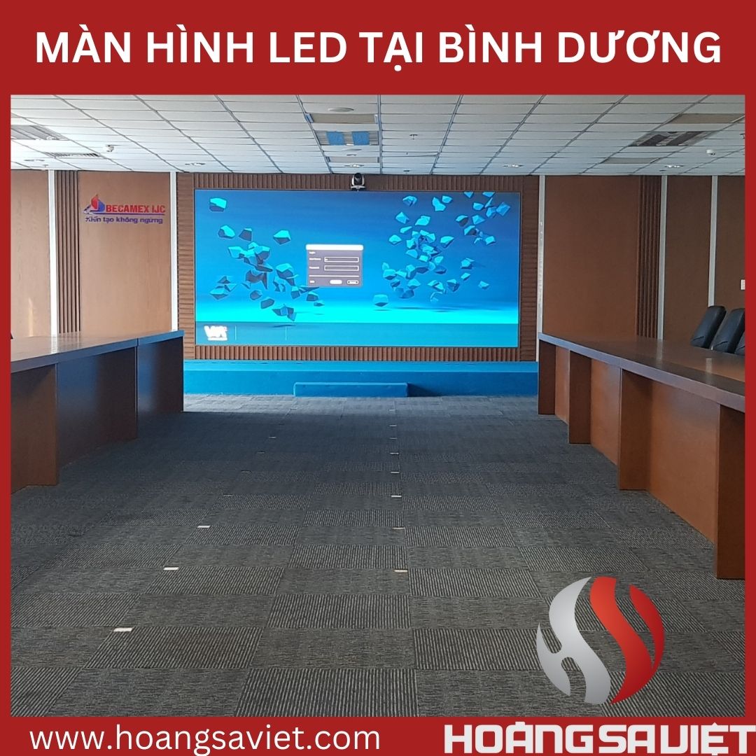 lắp đặt màn hình led P3.0 tại Becamex bình dương