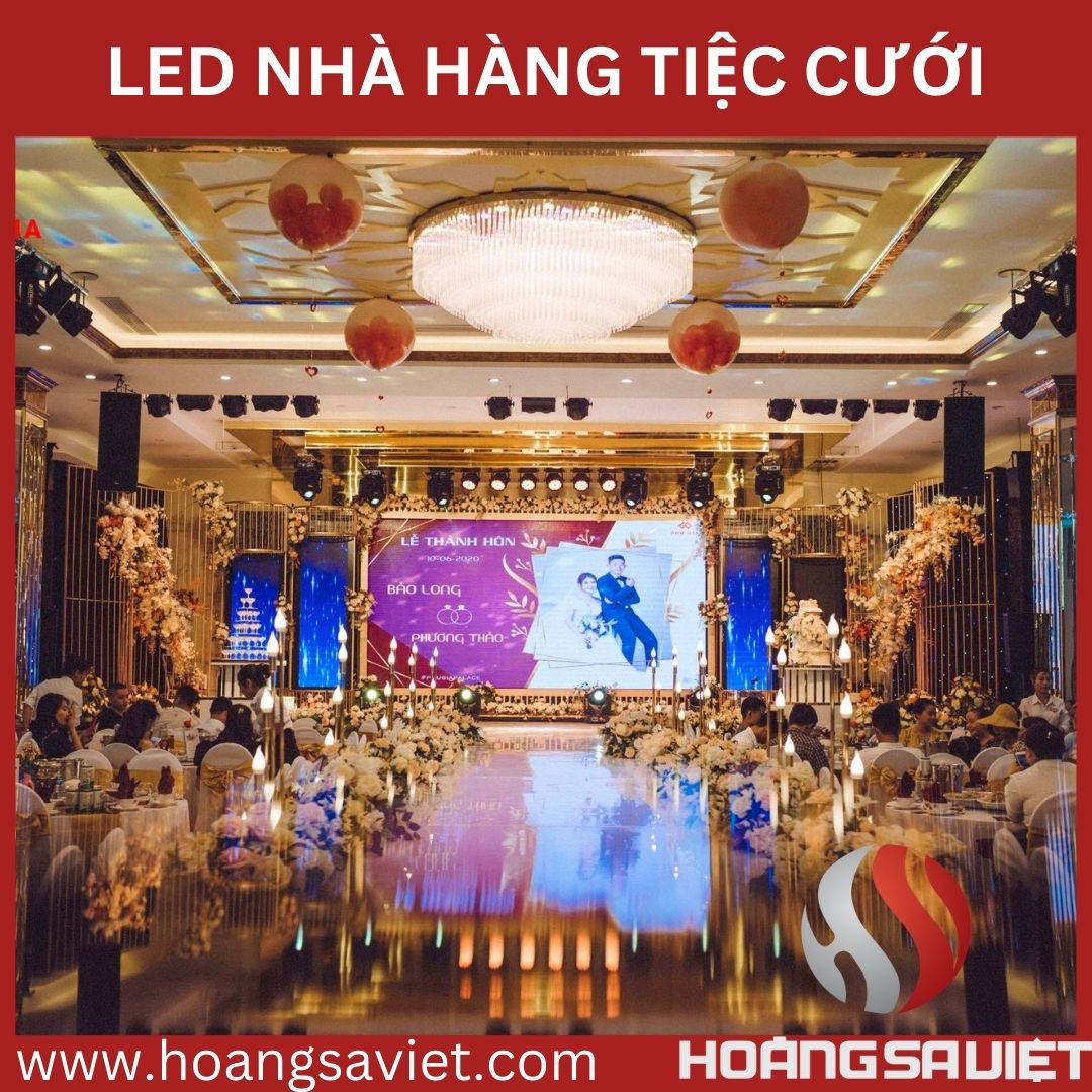 màn hình led nhà hàng tiệc cưới p4.0 indoor