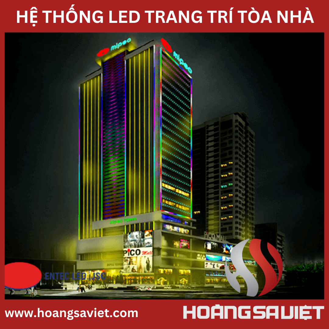 Đèn Led thanh trang trí tòa nhà