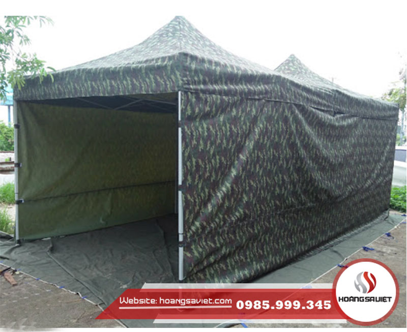 Nhà bạt quân đội 3x6m có bạt quây