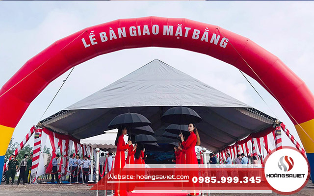 Nhà bạt không gian sự kiện lễ bàn giao mặt bằng Nhà bạt không gian sự kiện lễ bàn giao mặt bằng