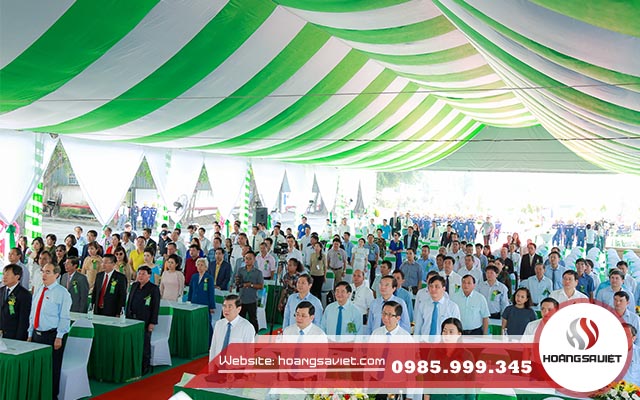 Nhà bạt không gian sự kiện lễ khởi công Nhà bạt không gian sự kiện lễ khởi công