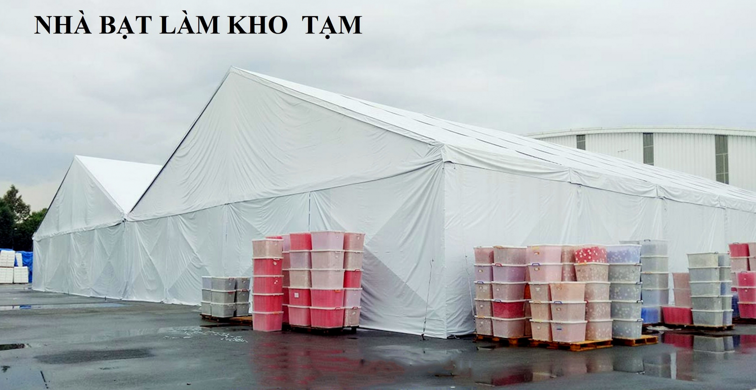 Nhà kho chứa hàng tạm