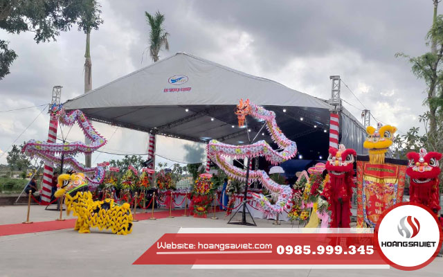 Nhà bạt lễ khánh thành gạch men Hà Thành Nhà bạt lễ khánh thành gạch men Hà Thành