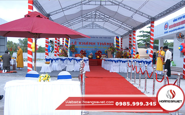 Nhà bạt lễ khánh thành Nhà bạt lễ khánh thành