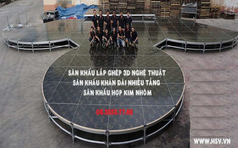 Sân Khấu Lắp Ghép 3D Nghệ Thuật Khán Đài Bằng Hợp Kim Nhôm Sân Khấu Lắp Ghép 3D Nghệ Thuật Khán Đài Bằng Hợp Kim Nhôm