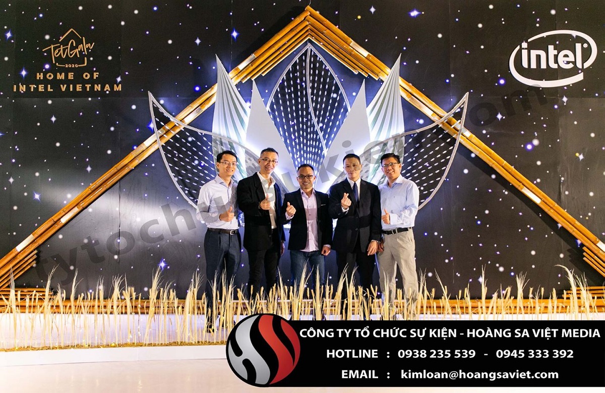 Bacldrop dùng cho sự kiện tiệc Gala cuối năm của Intel Bacldrop dùng cho sự kiện tiệc Gala cuối năm của Intel