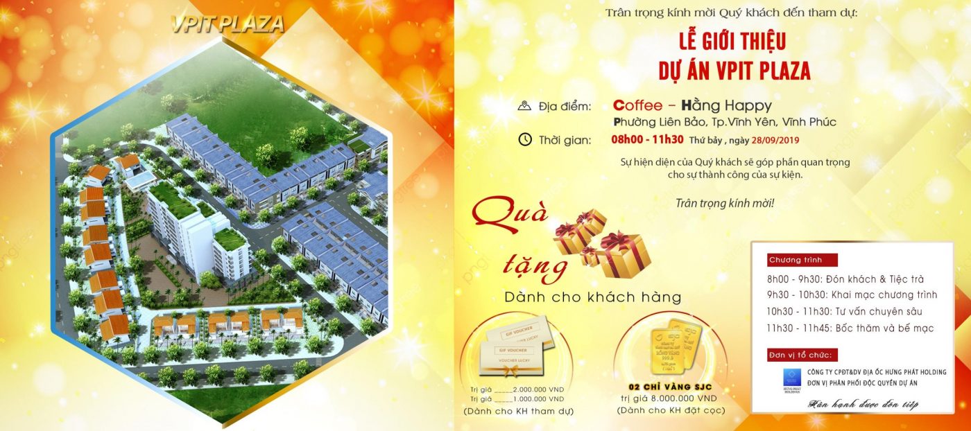 Thư mời tổ chức lễ mở bán