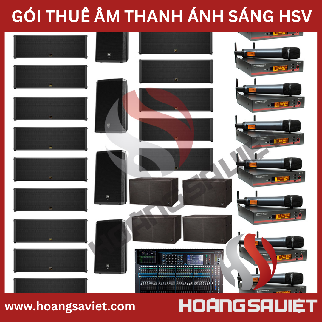 Bộ âm thanh phục vụ từ 900-1000 khách