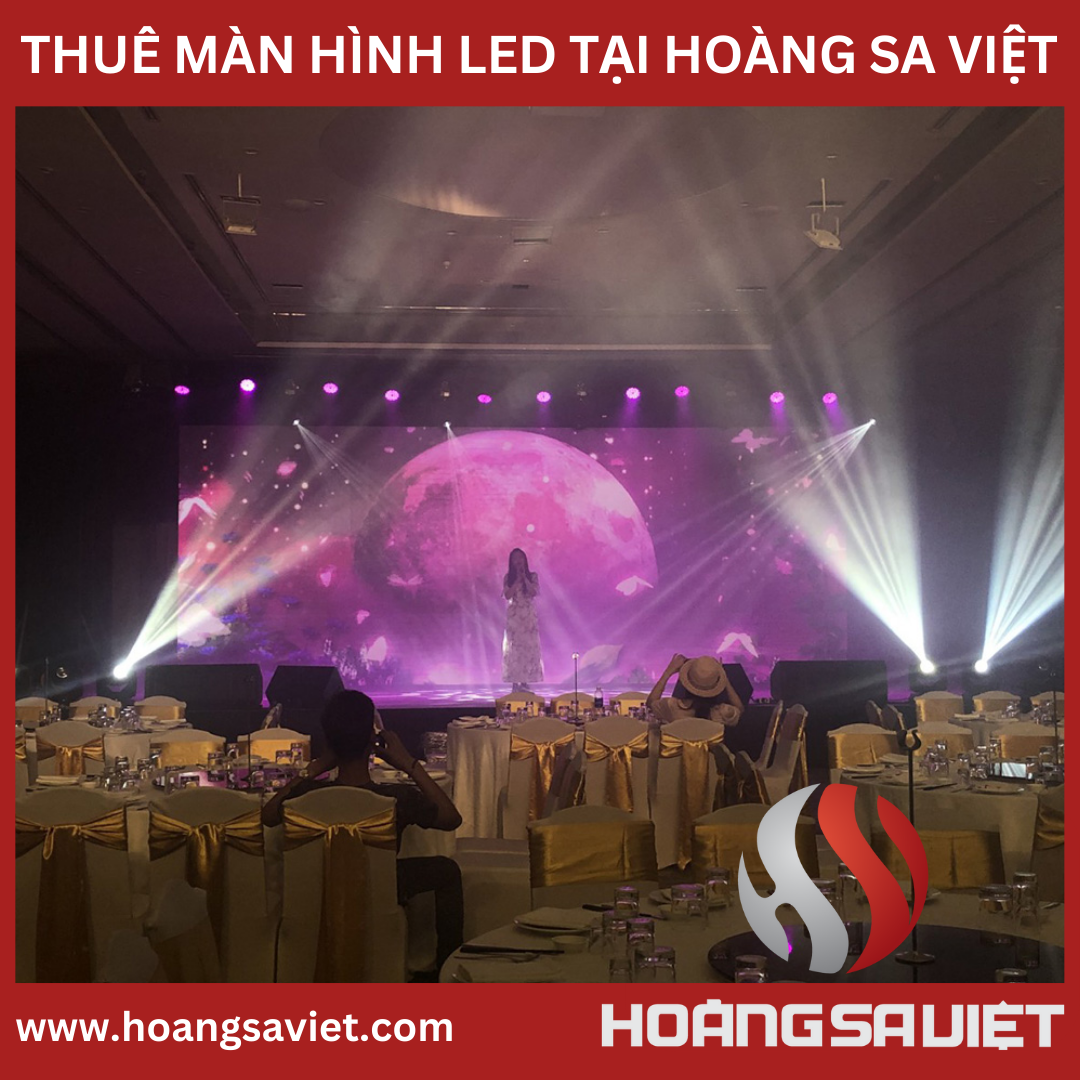 Màn hình led Indoor và hệ thống âm thanh ánh sáng cho tiệc tất niên 