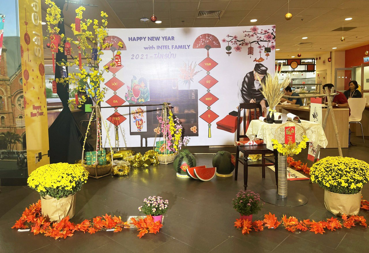 Trang trí khu vực chụp hình theo concept truyền thống