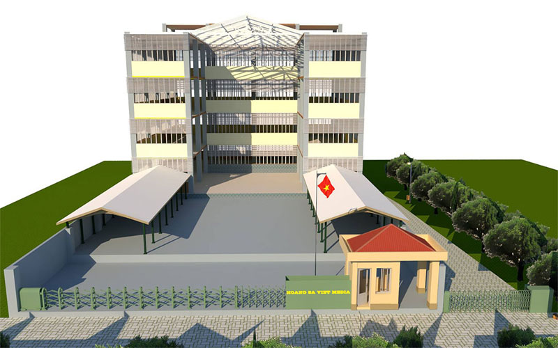 Nhà xưởng Viettruss có diện tích 6000m2 của công ty Hoàng Sa Việt Nhà xưởng Viettruss có diện tích 6000m2 của công ty Hoàng Sa Việt