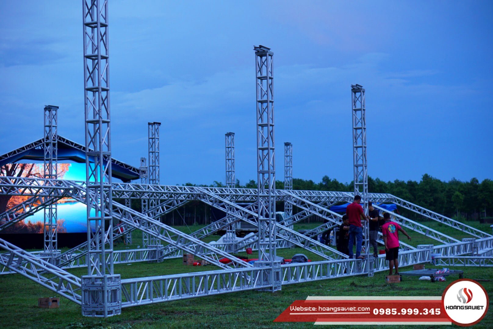 Nhà bạt do Viettruss sản xuất lắp đặt tại Tây Ninh Nhà bạt do Viettruss sản xuất lắp đặt tại Tây Ninh