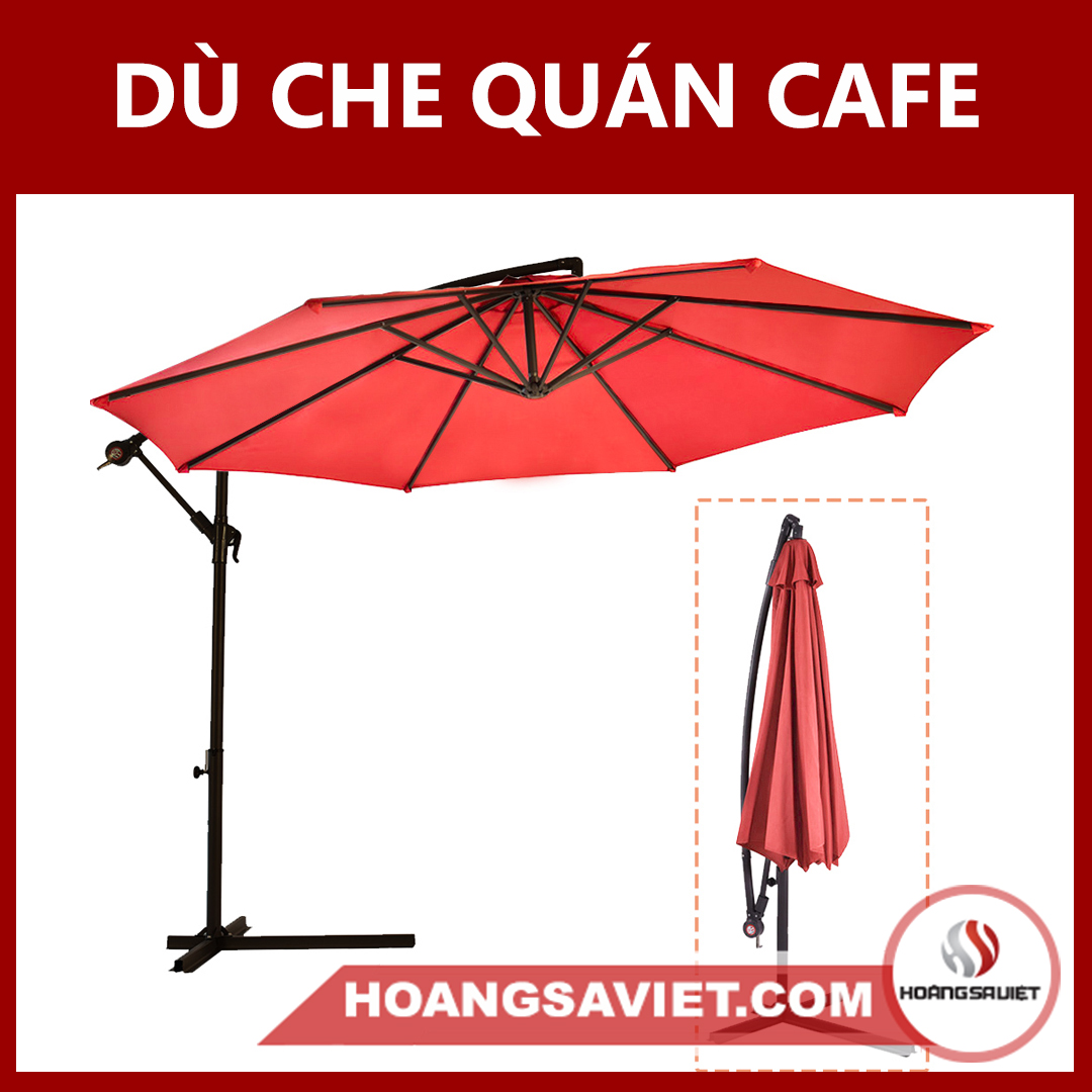 Dù Che Nắng Quán Cafe 2.7m (Chân Sắt)