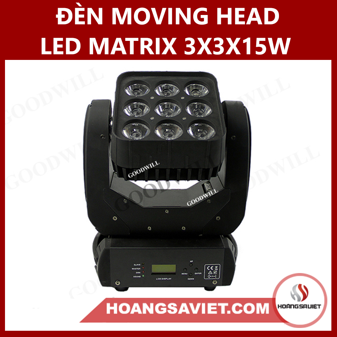 Đèn Moving Head Led Matrix 3X3X15W
