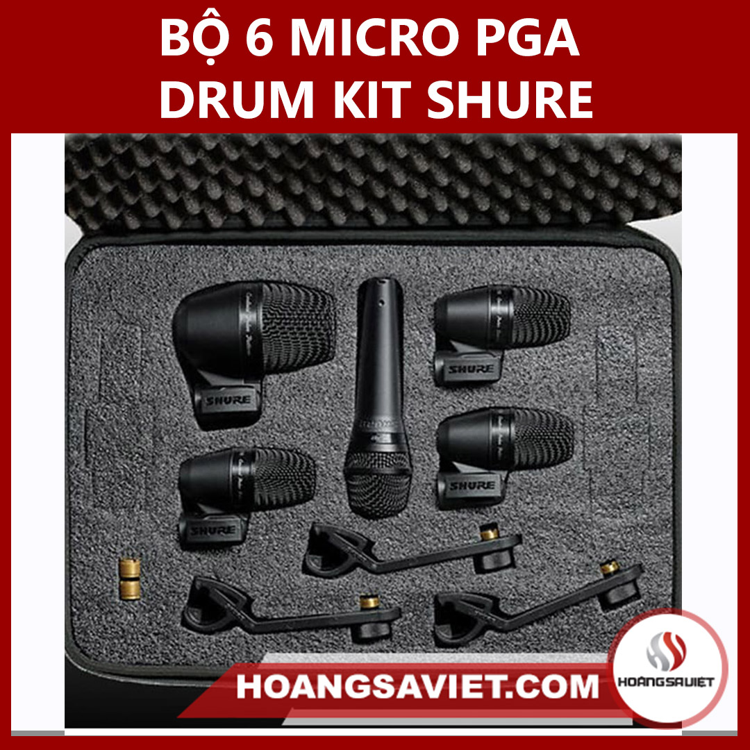 Bộ 6 Micro Cho Trống PGA Drum Kit Shure