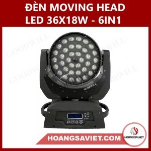 Đèn Moving Head Led 36X18W - 6IN1