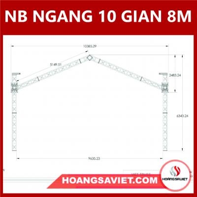 Bản Vẽ Thiết Kế Nhà Bạt Ngang 10M Gian 8M Bản Vẽ Thiết Kế Nhà Bạt Ngang 10M Gian 8M