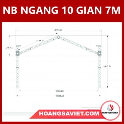 Bản Vẽ Thiết Kế Nhà Bạt Ngang 10M Gian 7M Bản Vẽ Thiết Kế Nhà Bạt Ngang 10M Gian 7M