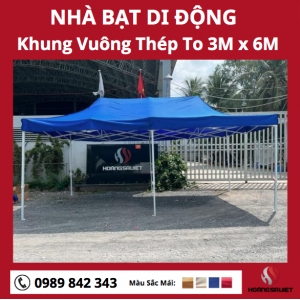 (Khung To) Combo Mái Và Khung Nhà Bạt 3X6M (Khung To) Combo Mái Và Khung Nhà Bạt 3X6M