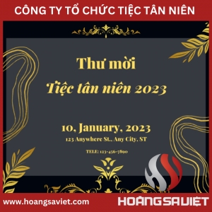 Thiết Kế Thư Mời Tiệc Tân Niên Dành Cho Doanh Nghiệp