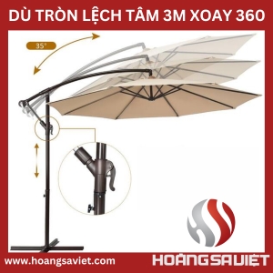 Dù Lệch Tâm Tròn 3Mét