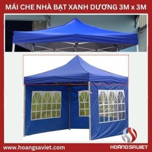 Mái Che Nhà Bạt Di Động Xanh Dương 3M X3M (Không Bao Gồm Khung) Mái Che Nhà Bạt Di Động Xanh Dương 3M X3M (Không Bao Gồm Khung)