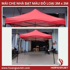 Mái Che Nhà Bạt Di Động Đỏ 3M X3M (Không Bao Gồm Khung) Mái Che Nhà Bạt Di Động Đỏ 3M X3M (Không Bao Gồm Khung)