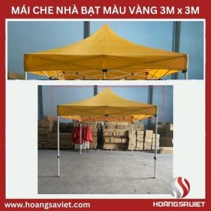Mái Che Nhà Bạt Di Động Vàng 3M X3M (Không Bao Gồm Khung)