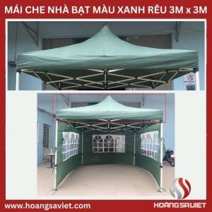 Mái Che Nhà Bạt Di Động Xanh Rêu 3M X3M (Không Bao Gồm Khung) Mái Che Nhà Bạt Di Động Xanh Rêu 3M X3M (Không Bao Gồm Khung)
