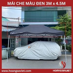 Mái Che Nhà Bạt Di Động Đen 3M X4,5M (Không Bao Gồm Khung) Mái Che Nhà Bạt Di Động Đen 3M X4,5M (Không Bao Gồm Khung)